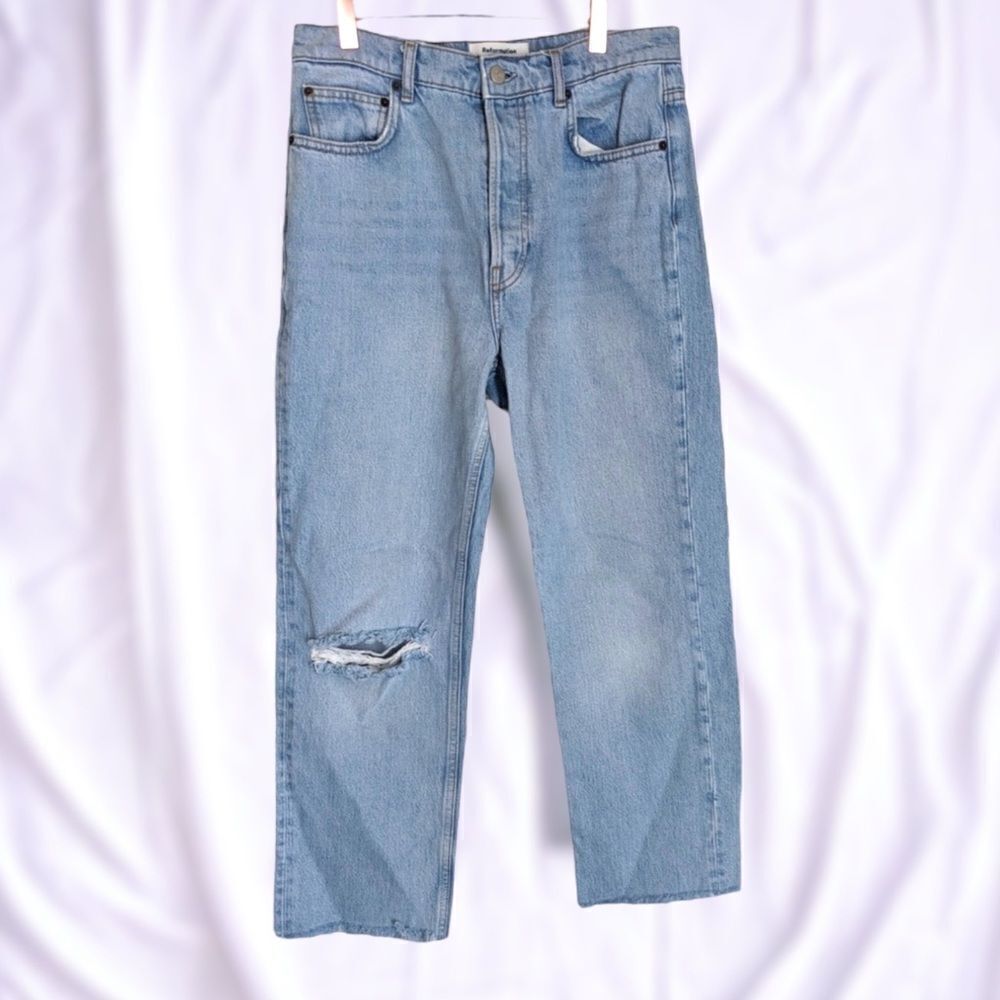 Reformation straight leg  jeans
